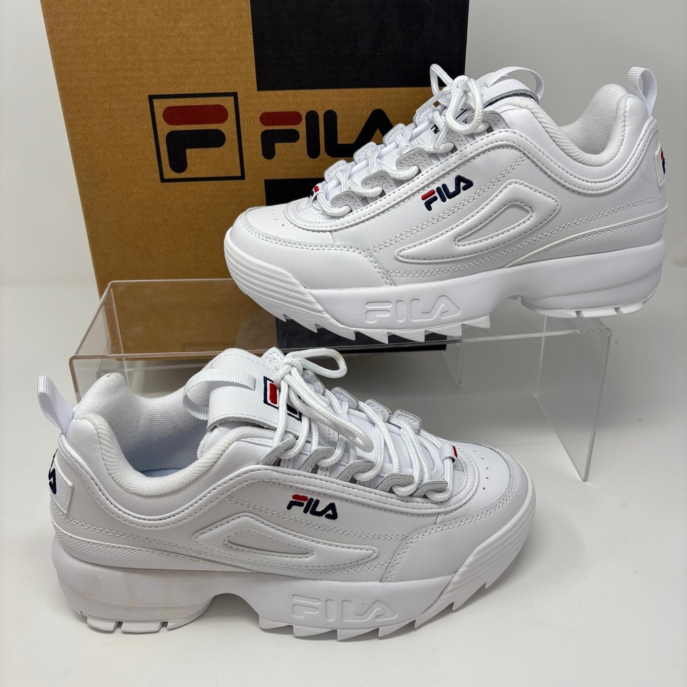 Fila Disruptor 2 Women's White Chunky Platform Sneakers Athletic Shoes Size 7.5 - Picture 3 of 6